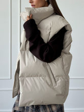 Load image into Gallery viewer, Zip Up Turtleneck Vest Coat
