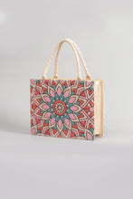 Load image into Gallery viewer, Flower Straw Weave Tote Bag
