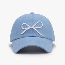 Load image into Gallery viewer, Bow Embroidered Cotton Baseball Cap
