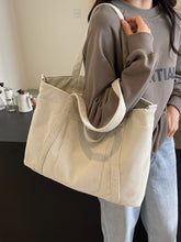 Load image into Gallery viewer, Corduroy Solid Large Tote Bag
