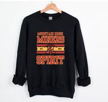 Load image into Gallery viewer, Miners Spirit Tee, Crewneck, Sweatshirt
