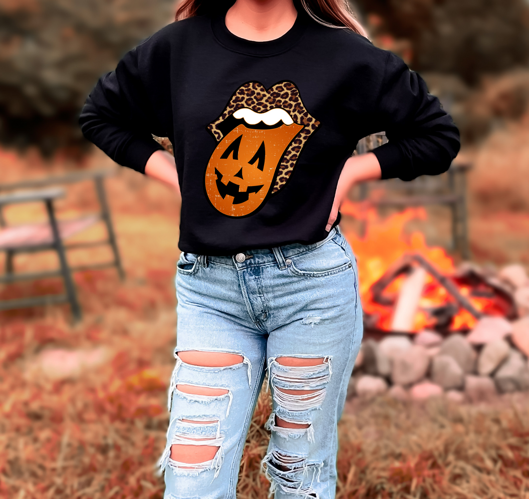 Pumpkin Lips Halloween Tee/Crewneck