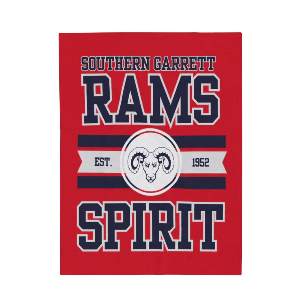 Southern Rams Spirit Plush Blanket