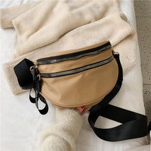 Load image into Gallery viewer, Double Zip Nylon Crossbody Bag
