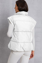 Load image into Gallery viewer, Zip Up Turtleneck Pocketed Vest Coat
