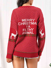 Load image into Gallery viewer, Christmas Element Round Neck Sweater
