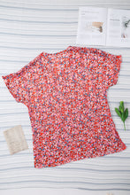 Load image into Gallery viewer, Printed V-Neck Tunic Blouse
