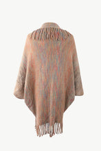 Load image into Gallery viewer, Multicolored Fringe Trim Poncho
