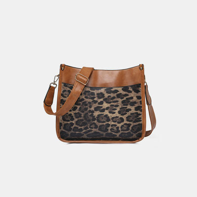 PU Leather Leopard Shoulder Bag