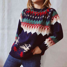 Load image into Gallery viewer, Christmas Element Long Sleeve Sweater
