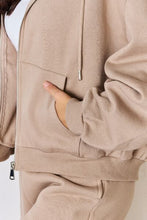 Load image into Gallery viewer, RISEN Oversized Zip Up Drawstring Hoodie
