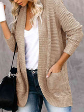 Load image into Gallery viewer, Open Front Long Sleeve Cardigan
