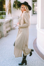 Load image into Gallery viewer, Long Sleeve Slit Cardigan with Pocket
