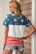 Load image into Gallery viewer, Stars and Stripes Slogan Graphic Tee
