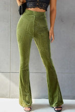 Load image into Gallery viewer, Ribbed High Waist Flare Pants
