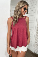 Load image into Gallery viewer, Cutout Round Neck Sleeveless Top
