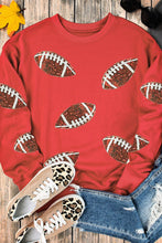 Load image into Gallery viewer, Sequin Football Patch Sweatshirt
