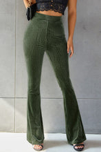 Load image into Gallery viewer, Ribbed High Waist Flare Pants
