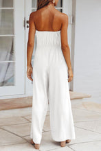 Load image into Gallery viewer, Tied Cutout Tube Wide Leg Jumpsuit
