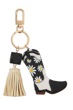 Load image into Gallery viewer, Cowboy Cowgirl Boot Keychain w/ Tassel
