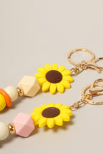 Load image into Gallery viewer, Sunflower Bead Tassel Keychain
