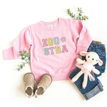 Load image into Gallery viewer, Eggstra Flower Toddler Sweatshirt
