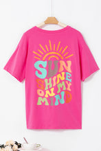 Load image into Gallery viewer, SUN SHINE ON MY MIND Round Neck T-Shirt
