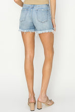 Load image into Gallery viewer, RISEN Button Fly Frayed Hem Denim Shorts
