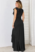 Load image into Gallery viewer, Ruffled V-Neck High-Low Dress
