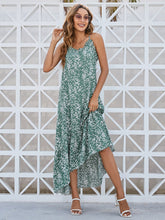 Load image into Gallery viewer, Ditsy Floral Scoop Neck Midi Cami Dress
