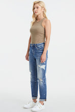 Load image into Gallery viewer, BAYEAS Full Size High Waist Distressed Paint Splatter Pattern Jeans
