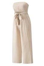 Load image into Gallery viewer, Tied Cutout Tube Wide Leg Jumpsuit
