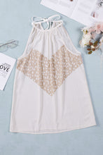 Load image into Gallery viewer, Contrast Round Neck Tie Back Sleeveless Top
