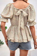 Load image into Gallery viewer, V-Neck Flounce Sleeve Blouse
