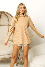 Load image into Gallery viewer, BiBi Checkered Round Neck Thumbhole Long Sleeve Top
