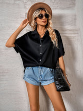 Load image into Gallery viewer, Button Front Dolman Sleeve Shirt
