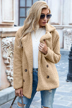 Load image into Gallery viewer, Full Size Lapel Collar Sherpa Coat
