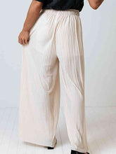 Load image into Gallery viewer, Drawstring Pleated Wide Leg Pants
