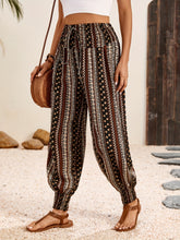 Load image into Gallery viewer, Tied Printed High Waist Pants
