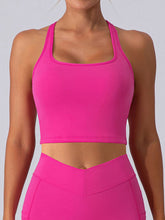 Load image into Gallery viewer, Square Neck Racerback Cropped Tank
