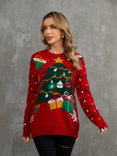 Load image into Gallery viewer, Christmas Theme Round Neck Sweater
