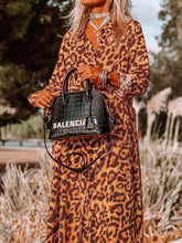 Load image into Gallery viewer, Leopard Buttoned Maxi Dress
