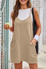 Load image into Gallery viewer, Scoop Neck Cami Dress and Shorts Set
