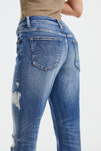 Load image into Gallery viewer, BAYEAS Full Size High Waist Distressed Paint Splatter Pattern Jeans
