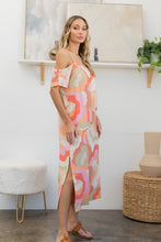 Load image into Gallery viewer, Sew In Love Full Size Printed Side Slit Midi Dress
