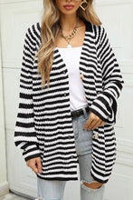 Load image into Gallery viewer, Striped Button Up Long Sleeve Cardigan
