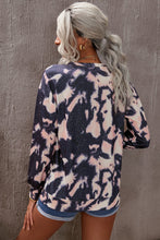 Load image into Gallery viewer, Tie-Dye Round Neck Dropped Shoulder Sweatshirt
