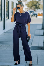 Load image into Gallery viewer, Full Size Tie Waist Straight Leg Jumpsuit
