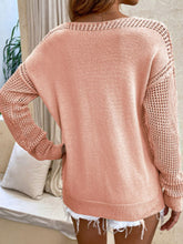 Load image into Gallery viewer, Openwork V-Neck Sweater
