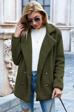 Load image into Gallery viewer, Full Size Lapel Collar Sherpa Coat
